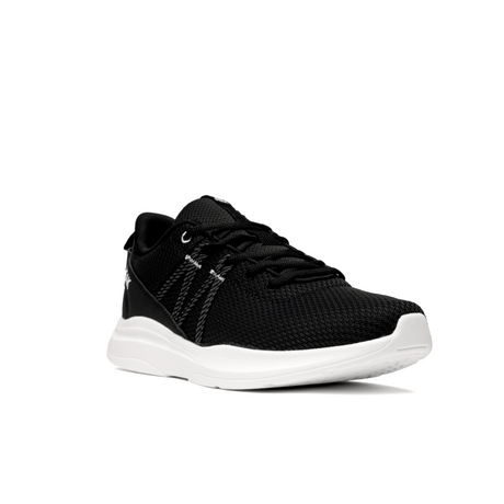 Sneakers Peak pour homme en noir et blanc, design sportif et minimaliste, avec maille respirante et semelle légère offrant confort et maintien pour le running et la marche quotidienne
