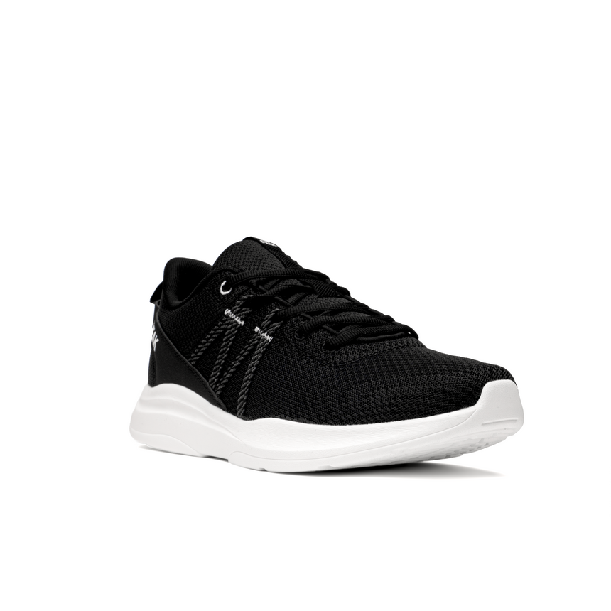 Sneakers Peak pour homme en noir et blanc, design sportif et minimaliste, avec maille respirante et semelle légère offrant confort et maintien pour le running et la marche quotidienne