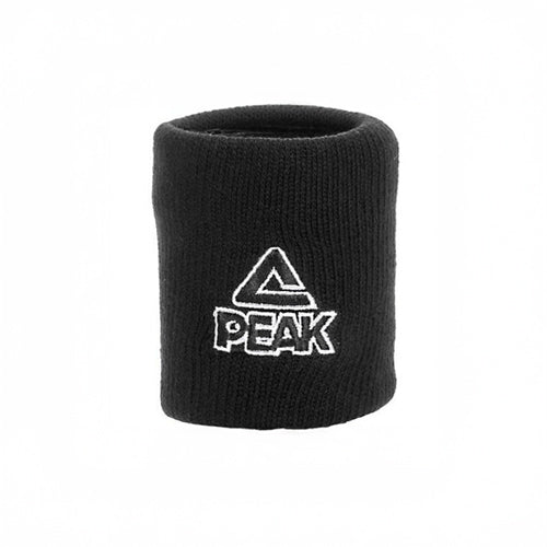 Serre-poignet PEAK noir pour sport, maintien du poignet et absorption de la transpiration.