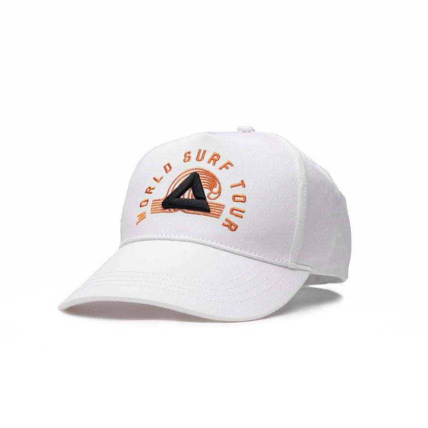 PEAK black trucker cap with mesh back and embroidered round patch on front, unisex style for sports and daily wear