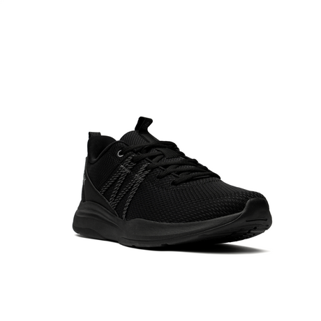Sneakers Peak pour homme en noir intégral, design minimaliste et moderne, avec tige en maille respirante et semelle légère pour le running et un usage quotidien