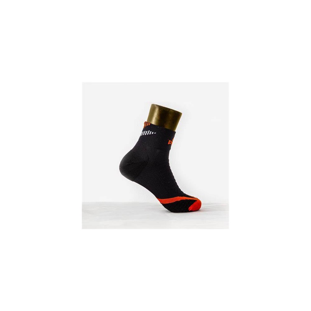 Chaussette peak Noir orange