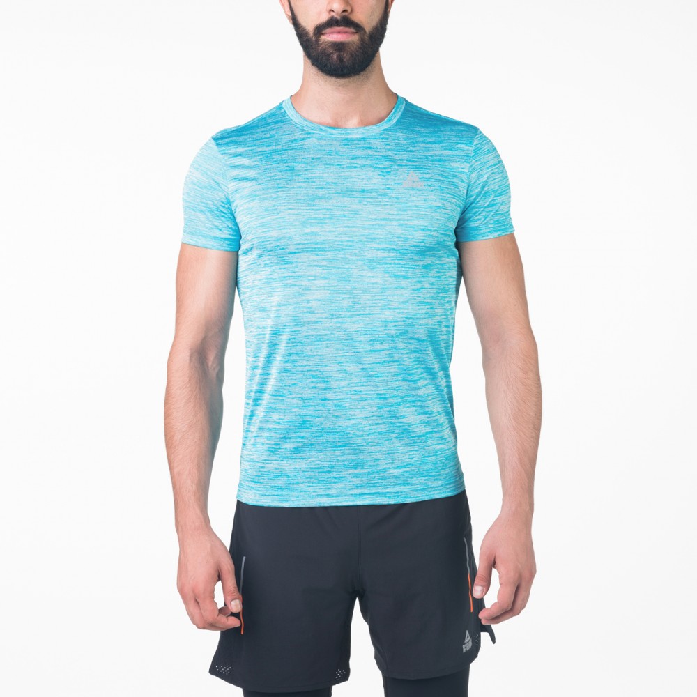 t-shirt crossfit bleu ciel pour entrainement et running - vêtements homme