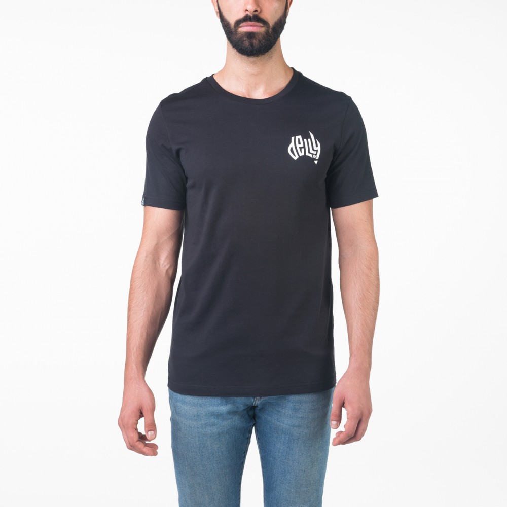 t-shirt noir delly homme