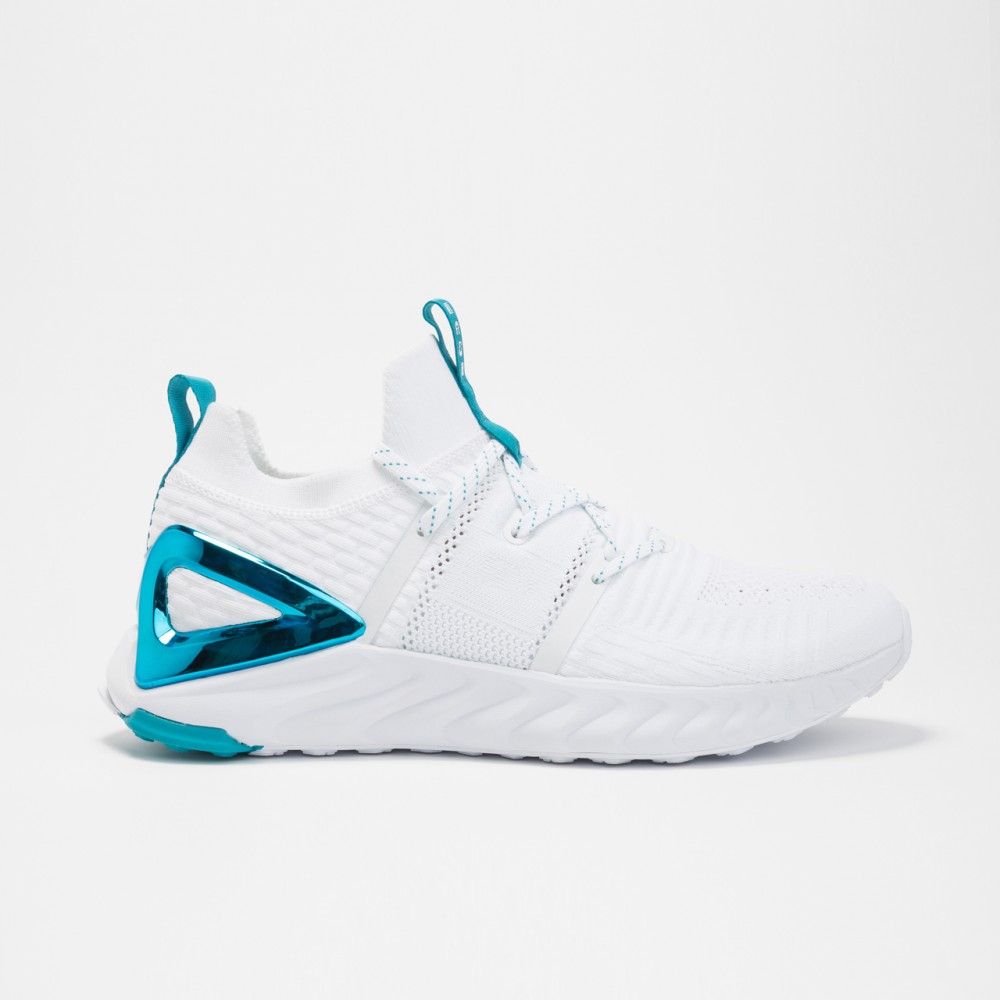 chaussure bleu et blanche