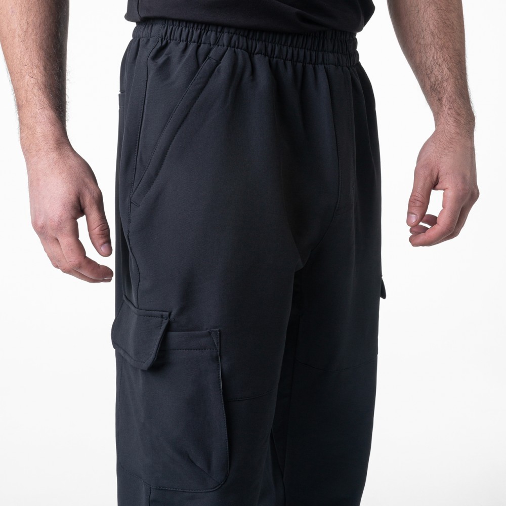 Pantalon noir large et légère élastique