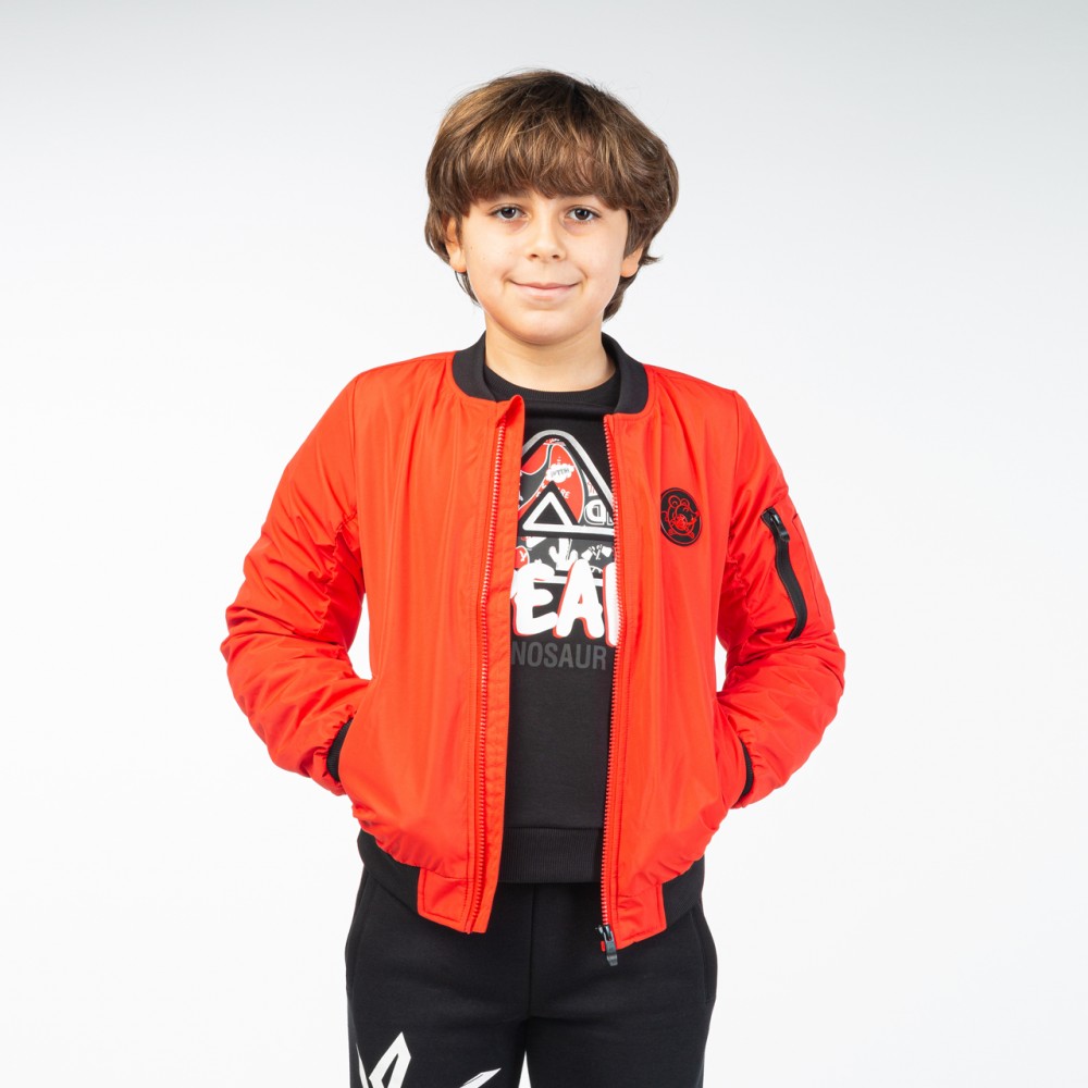 Veste baseball kids Rouge