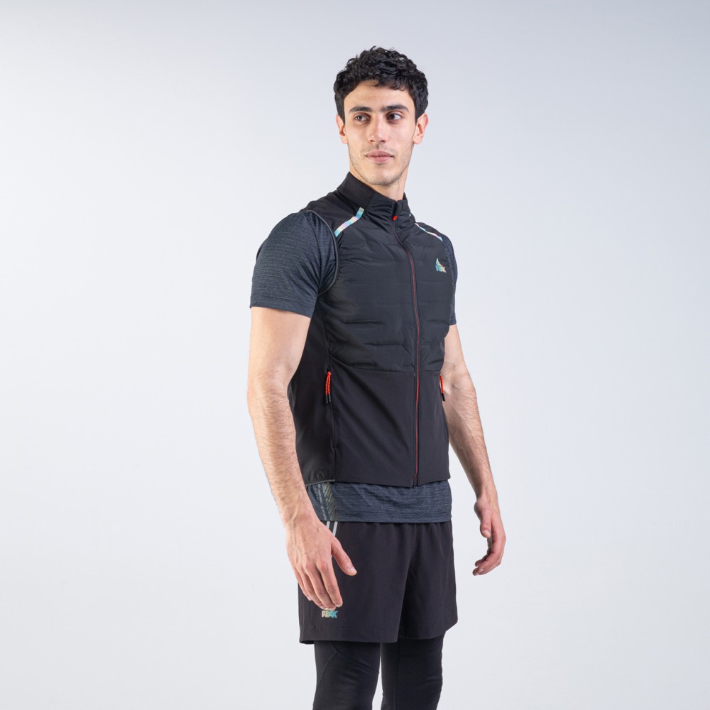 jacket running noir sans manche tunisie pour homme 2021