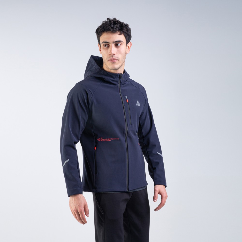 veste à capuche imperméable  homme bleu marine pour running tunisie