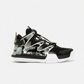 Chaussure basket pour enfants noir blanc peak sports