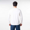 t-shirt long peak homme blanc durable et lavable en machine