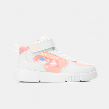 Chaussure fan play Blanc rose