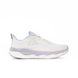 Chaussure de sport PEAK blanche pour homme, avec tige respirante et semelle amortissante dégradée violette – design léger, moderne et idéal pour le running ou l’usage quotidien.