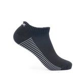 Lot de chaussettes basses PEAK en coton respirant, couleurs assorties blanc, gris et noir, offrant confort, maintien et douceur pour le sport ou le quotidien.