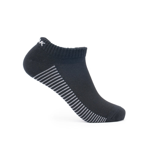 Lot de chaussettes basses PEAK en coton respirant, couleurs assorties blanc, gris et noir, offrant confort, maintien et douceur pour le sport ou le quotidien.