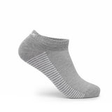 Lot de chaussettes basses PEAK en coton respirant, couleurs assorties blanc, gris et noir, offrant confort, maintien et douceur pour le sport ou le quotidien.