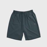 Short de sport vert foncé Peak pour homme, avec taille élastique et poches latérales, parfait pour le running, la salle ou une tenue décontractée.
