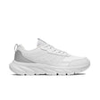 Sneakers Peak Urban Glide pour femme, coloris blanc avec détails argentés. Chaussure de style lifestyle alliant confort, légèreté et design moderne pour un look urbain et tendance.