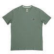 T-shirt vert Peak pour homme à col rond et manches courtes, coupe droite confortable, idéal pour le sport ou le quotidien.
